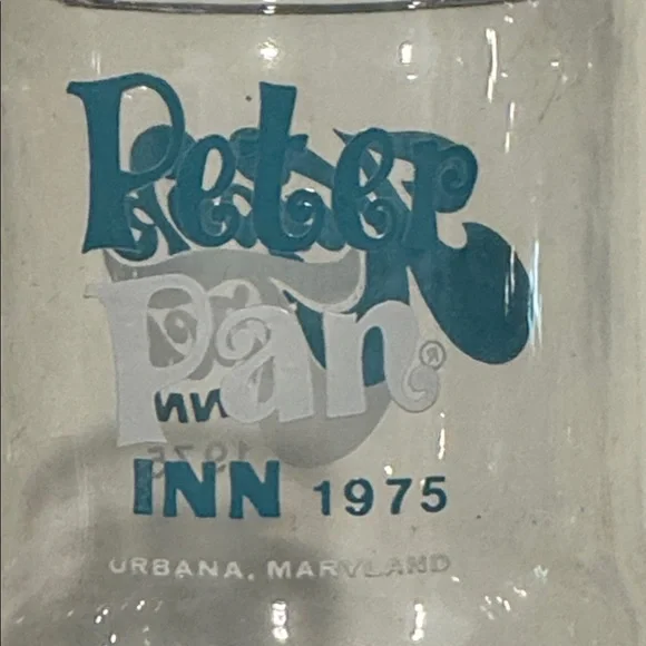 VINTAGE 1970s Peter Pan Inn & Kapok Tree Inn Souvenir Glasses MCM Tiki Set of 4 - Picture 3 of 4